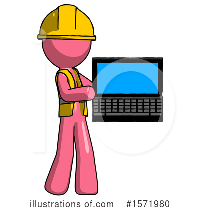 Royalty-Free (RF) Pink Design Mascot Clipart Illustration by Leo Blanchette - Stock Sample #1571980