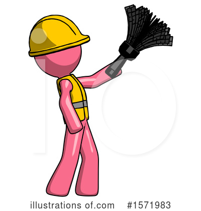Royalty-Free (RF) Pink Design Mascot Clipart Illustration by Leo Blanchette - Stock Sample #1571983