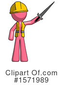 Pink Design Mascot Clipart #1571989 by Leo Blanchette
