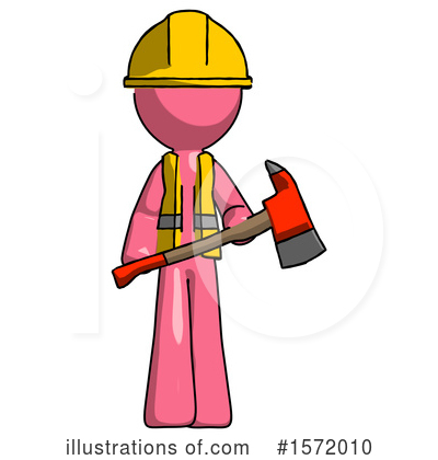 Royalty-Free (RF) Pink Design Mascot Clipart Illustration by Leo Blanchette - Stock Sample #1572010
