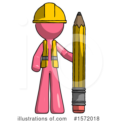 Royalty-Free (RF) Pink Design Mascot Clipart Illustration by Leo Blanchette - Stock Sample #1572018