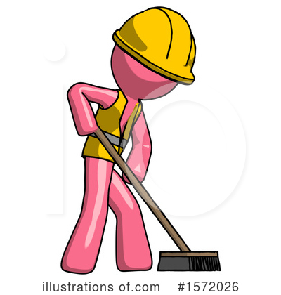 Royalty-Free (RF) Pink Design Mascot Clipart Illustration by Leo Blanchette - Stock Sample #1572026