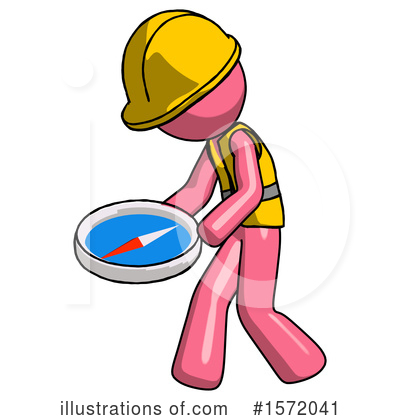 Royalty-Free (RF) Pink Design Mascot Clipart Illustration by Leo Blanchette - Stock Sample #1572041