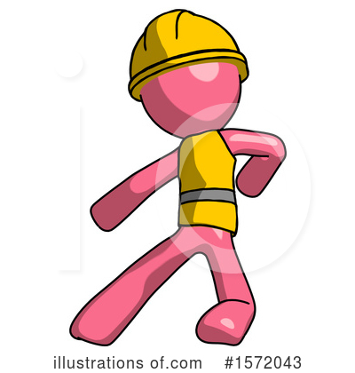 Royalty-Free (RF) Pink Design Mascot Clipart Illustration by Leo Blanchette - Stock Sample #1572043