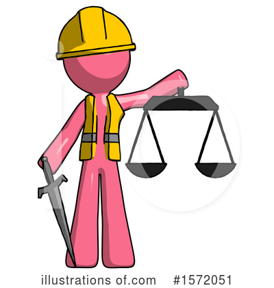 Royalty-Free (RF) Pink Design Mascot Clipart Illustration by Leo Blanchette - Stock Sample #1572051