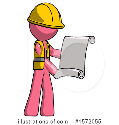 Royalty-Free (RF) Pink Design Mascot Clipart Illustration by Leo Blanchette - Stock Sample #1572055