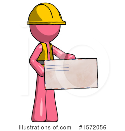 Royalty-Free (RF) Pink Design Mascot Clipart Illustration by Leo Blanchette - Stock Sample #1572056