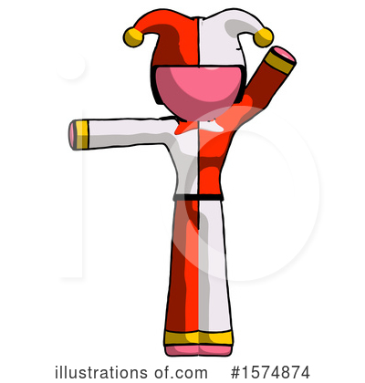 Royalty-Free (RF) Pink Design Mascot Clipart Illustration by Leo Blanchette - Stock Sample #1574874