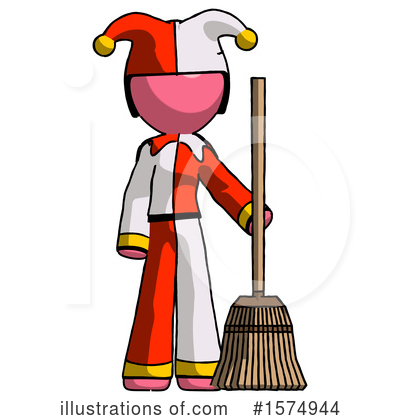 Royalty-Free (RF) Pink Design Mascot Clipart Illustration by Leo Blanchette - Stock Sample #1574944