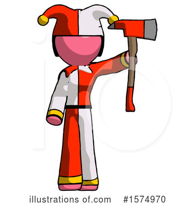 Royalty-Free (RF) Pink Design Mascot Clipart Illustration by Leo Blanchette - Stock Sample #1574970