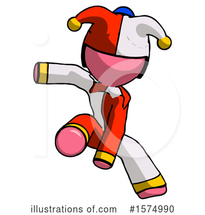 Royalty-Free (RF) Pink Design Mascot Clipart Illustration by Leo Blanchette - Stock Sample #1574990