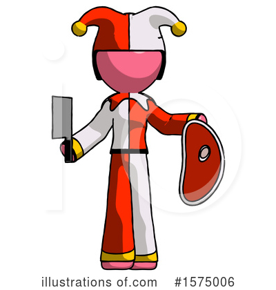 Royalty-Free (RF) Pink Design Mascot Clipart Illustration by Leo Blanchette - Stock Sample #1575006