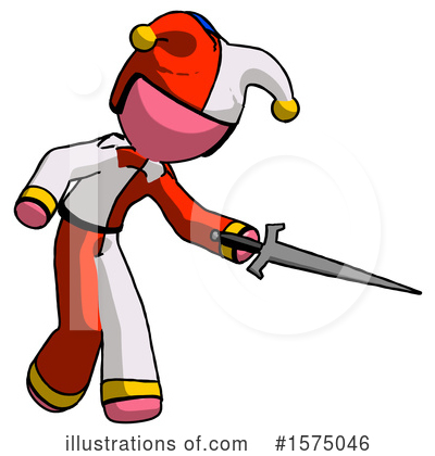 Royalty-Free (RF) Pink Design Mascot Clipart Illustration by Leo Blanchette - Stock Sample #1575046