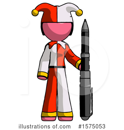Royalty-Free (RF) Pink Design Mascot Clipart Illustration by Leo Blanchette - Stock Sample #1575053
