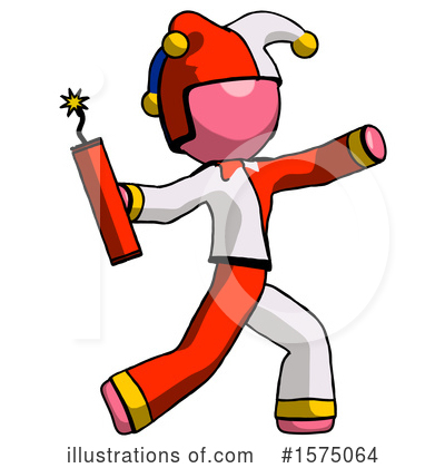 Royalty-Free (RF) Pink Design Mascot Clipart Illustration by Leo Blanchette - Stock Sample #1575064