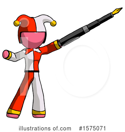 Royalty-Free (RF) Pink Design Mascot Clipart Illustration by Leo Blanchette - Stock Sample #1575071