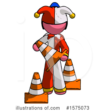 Royalty-Free (RF) Pink Design Mascot Clipart Illustration by Leo Blanchette - Stock Sample #1575073