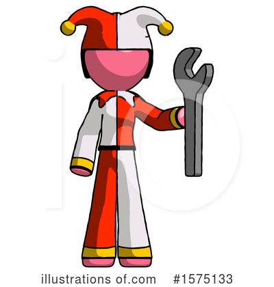 Royalty-Free (RF) Pink Design Mascot Clipart Illustration by Leo Blanchette - Stock Sample #1575133