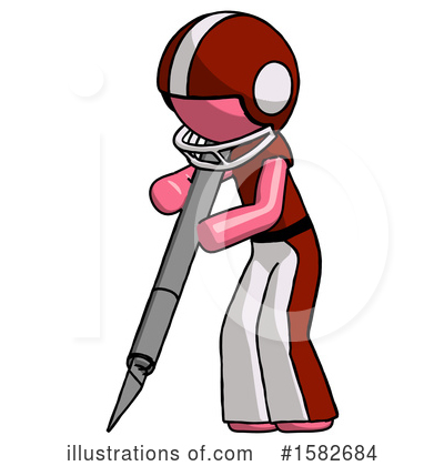 Royalty-Free (RF) Pink Design Mascot Clipart Illustration by Leo Blanchette - Stock Sample #1582684