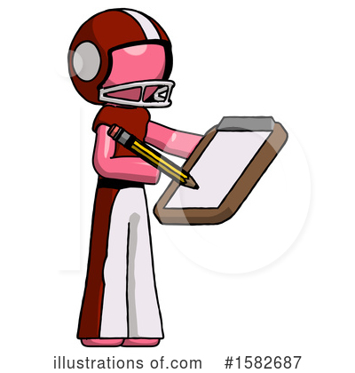 Royalty-Free (RF) Pink Design Mascot Clipart Illustration by Leo Blanchette - Stock Sample #1582687