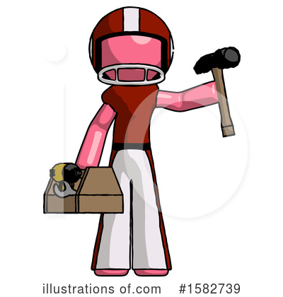 Royalty-Free (RF) Pink Design Mascot Clipart Illustration by Leo Blanchette - Stock Sample #1582739