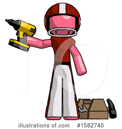 Royalty-Free (RF) Pink Design Mascot Clipart Illustration by Leo Blanchette - Stock Sample #1582740