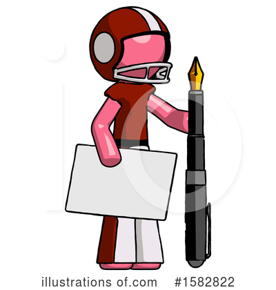 Royalty-Free (RF) Pink Design Mascot Clipart Illustration by Leo Blanchette - Stock Sample #1582822