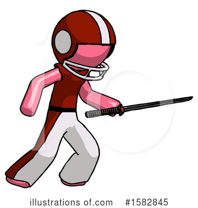 Royalty-Free (RF) Pink Design Mascot Clipart Illustration by Leo Blanchette - Stock Sample #1582845