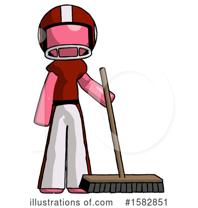 Royalty-Free (RF) Pink Design Mascot Clipart Illustration by Leo Blanchette - Stock Sample #1582851