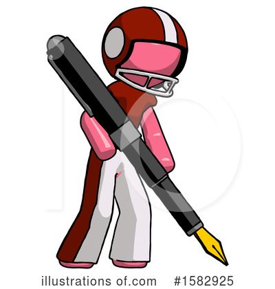 Royalty-Free (RF) Pink Design Mascot Clipart Illustration by Leo Blanchette - Stock Sample #1582925