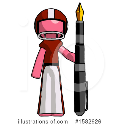Royalty-Free (RF) Pink Design Mascot Clipart Illustration by Leo Blanchette - Stock Sample #1582926
