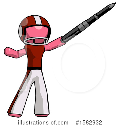 Royalty-Free (RF) Pink Design Mascot Clipart Illustration by Leo Blanchette - Stock Sample #1582932
