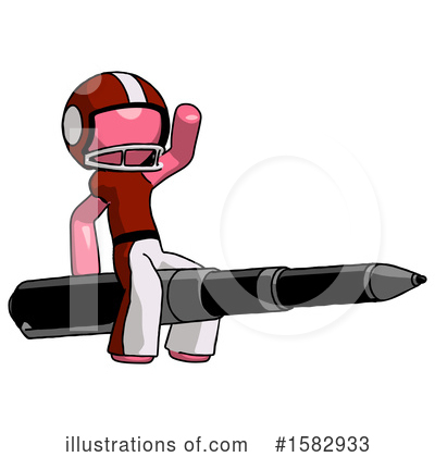 Royalty-Free (RF) Pink Design Mascot Clipart Illustration by Leo Blanchette - Stock Sample #1582933