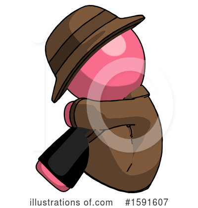 Royalty-Free (RF) Pink Design Mascot Clipart Illustration by Leo Blanchette - Stock Sample #1591607