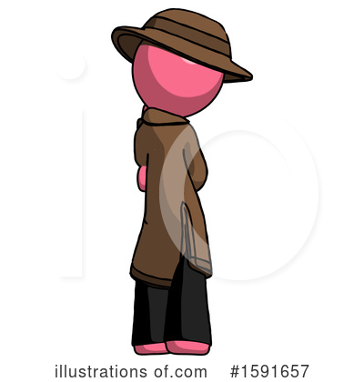 Royalty-Free (RF) Pink Design Mascot Clipart Illustration by Leo Blanchette - Stock Sample #1591657