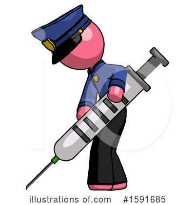 Royalty-Free (RF) Pink Design Mascot Clipart Illustration by Leo Blanchette - Stock Sample #1591685