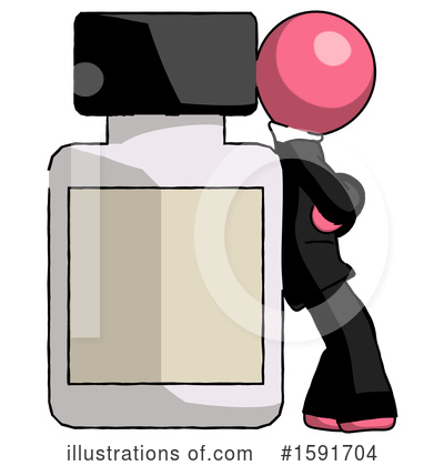 Royalty-Free (RF) Pink Design Mascot Clipart Illustration by Leo Blanchette - Stock Sample #1591704