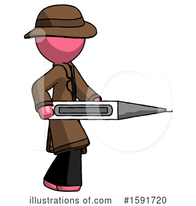 Royalty-Free (RF) Pink Design Mascot Clipart Illustration by Leo Blanchette - Stock Sample #1591720