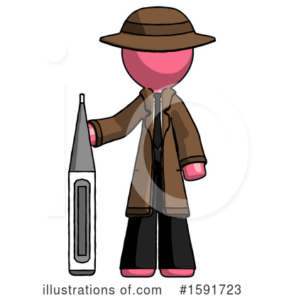 Royalty-Free (RF) Pink Design Mascot Clipart Illustration by Leo Blanchette - Stock Sample #1591723
