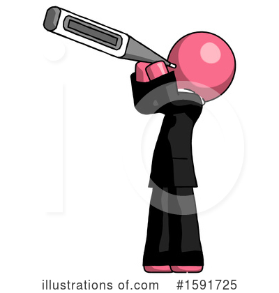 Royalty-Free (RF) Pink Design Mascot Clipart Illustration by Leo Blanchette - Stock Sample #1591725