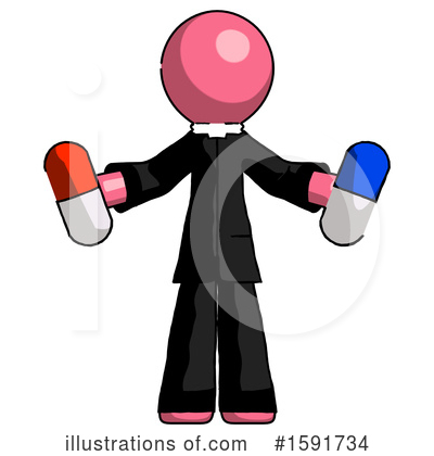 Royalty-Free (RF) Pink Design Mascot Clipart Illustration by Leo Blanchette - Stock Sample #1591734