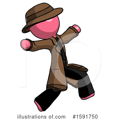 Royalty-Free (RF) Pink Design Mascot Clipart Illustration by Leo Blanchette - Stock Sample #1591750