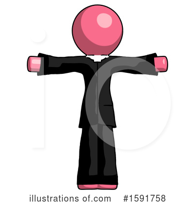 Royalty-Free (RF) Pink Design Mascot Clipart Illustration by Leo Blanchette - Stock Sample #1591758