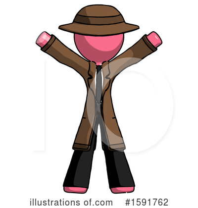 Royalty-Free (RF) Pink Design Mascot Clipart Illustration by Leo Blanchette - Stock Sample #1591762