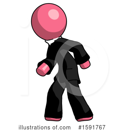 Royalty-Free (RF) Pink Design Mascot Clipart Illustration by Leo Blanchette - Stock Sample #1591767