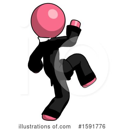 Royalty-Free (RF) Pink Design Mascot Clipart Illustration by Leo Blanchette - Stock Sample #1591776