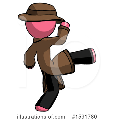 Royalty-Free (RF) Pink Design Mascot Clipart Illustration by Leo Blanchette - Stock Sample #1591780