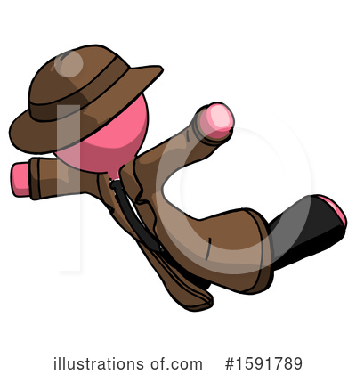 Royalty-Free (RF) Pink Design Mascot Clipart Illustration by Leo Blanchette - Stock Sample #1591789