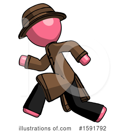 Royalty-Free (RF) Pink Design Mascot Clipart Illustration by Leo Blanchette - Stock Sample #1591792