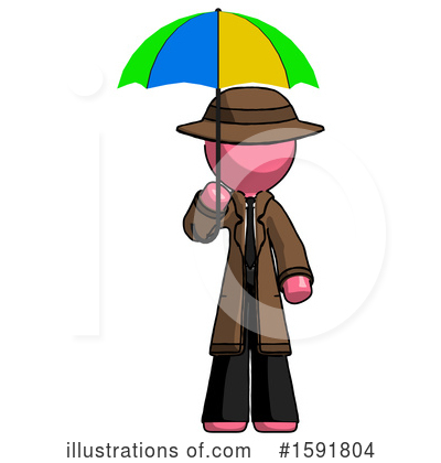 Royalty-Free (RF) Pink Design Mascot Clipart Illustration by Leo Blanchette - Stock Sample #1591804